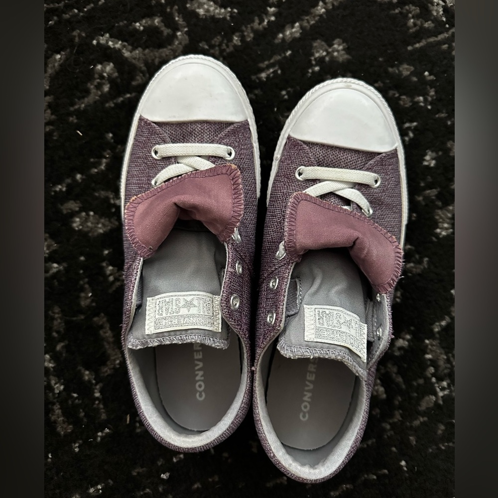 Converse Violet Dust Chuck Taylor All Star Maddie Low GS Slip On Sneakers Size 6